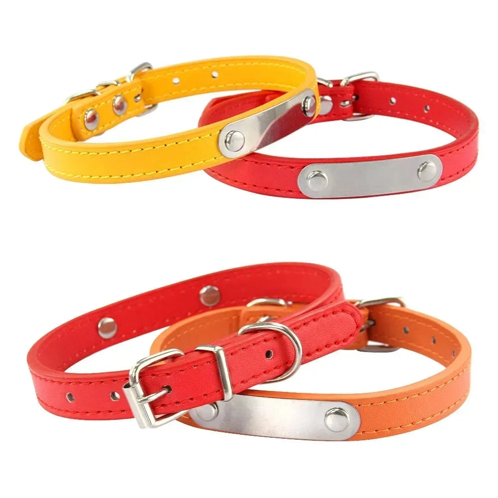 Collar de Perro Personalizado con placa anti pérdidas
