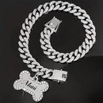 Cadena elegante con Colgante de Hueso personalizado