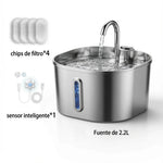 Fuente Automática de Acero Inoxidable para tu mascota.