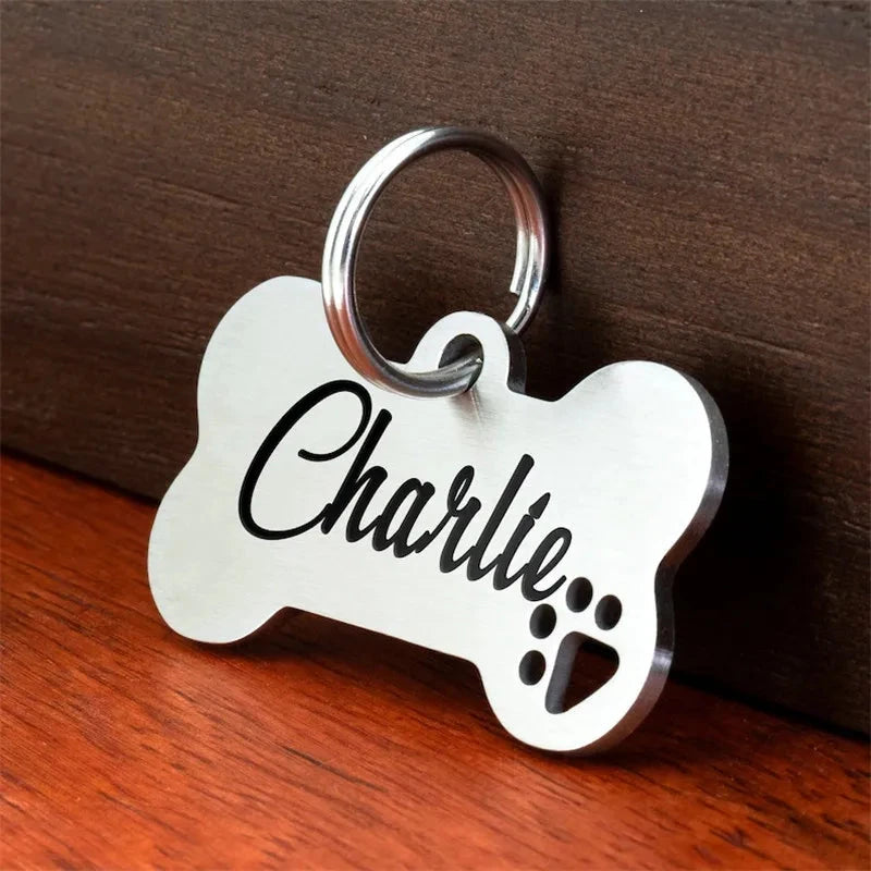Placa de Identificación personalizable de Acero Inoxidable