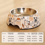 Cuenco de acero inoxidable con diseño dog lover