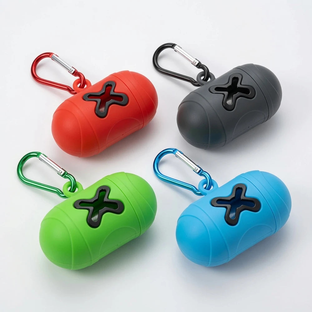 Dispensador Portátil de Bolsas para Excrementos
