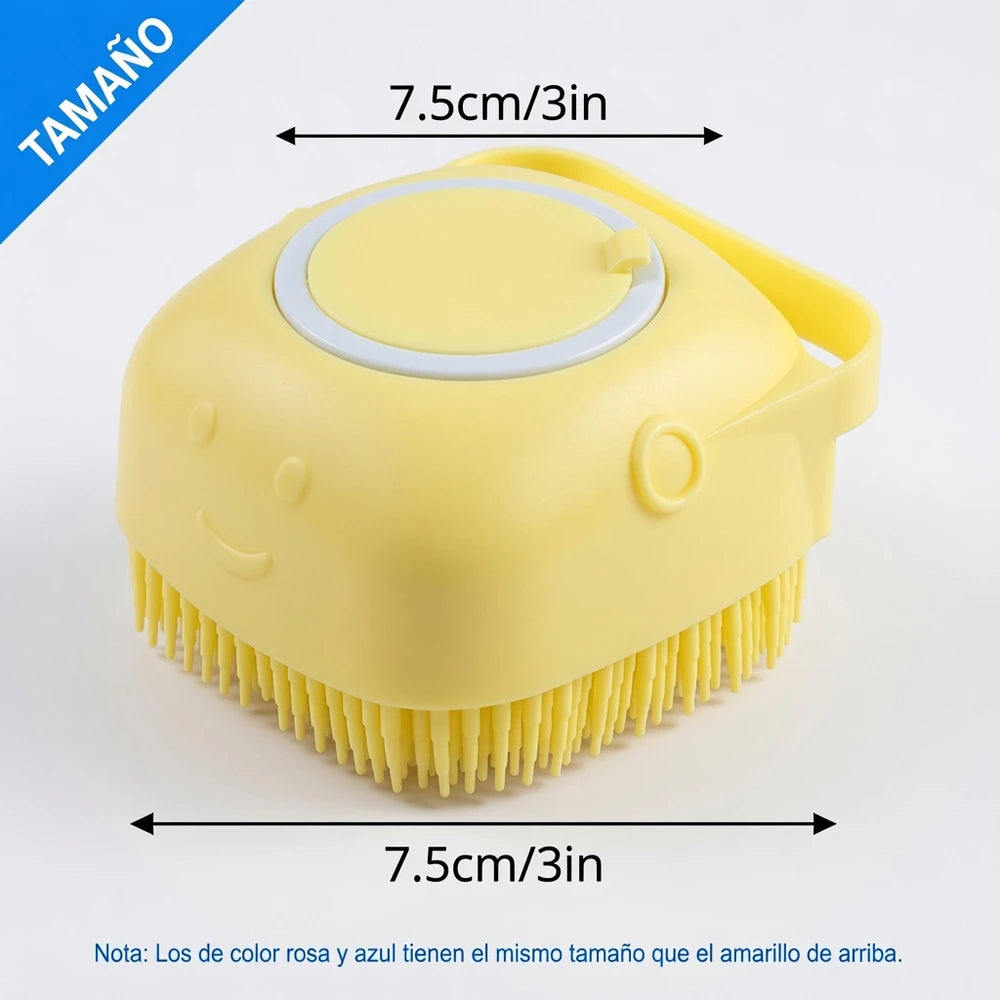 Cepillo de Baño dispensador para mascotas