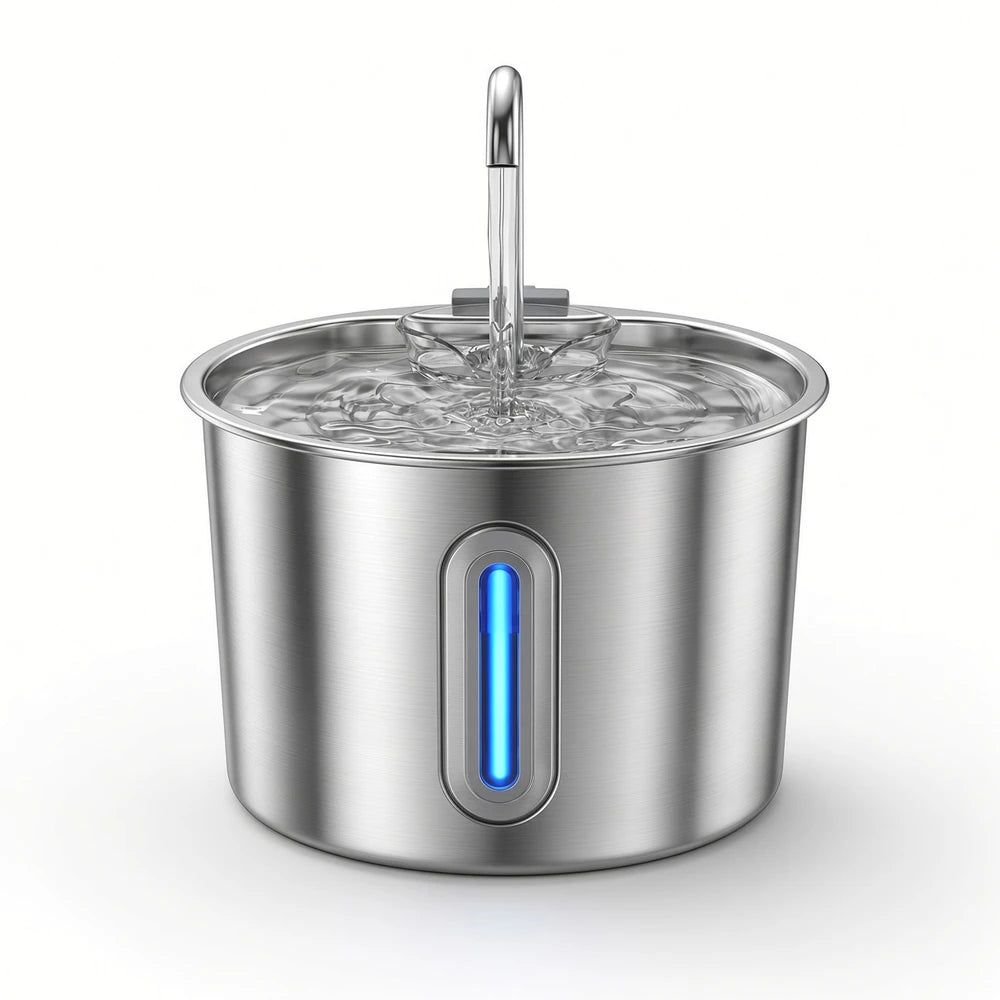Fuente automática de Agua Redonda. enchufable, 2.2L