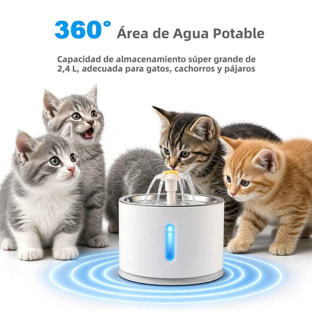 Fuente automática de Agua con luz LED