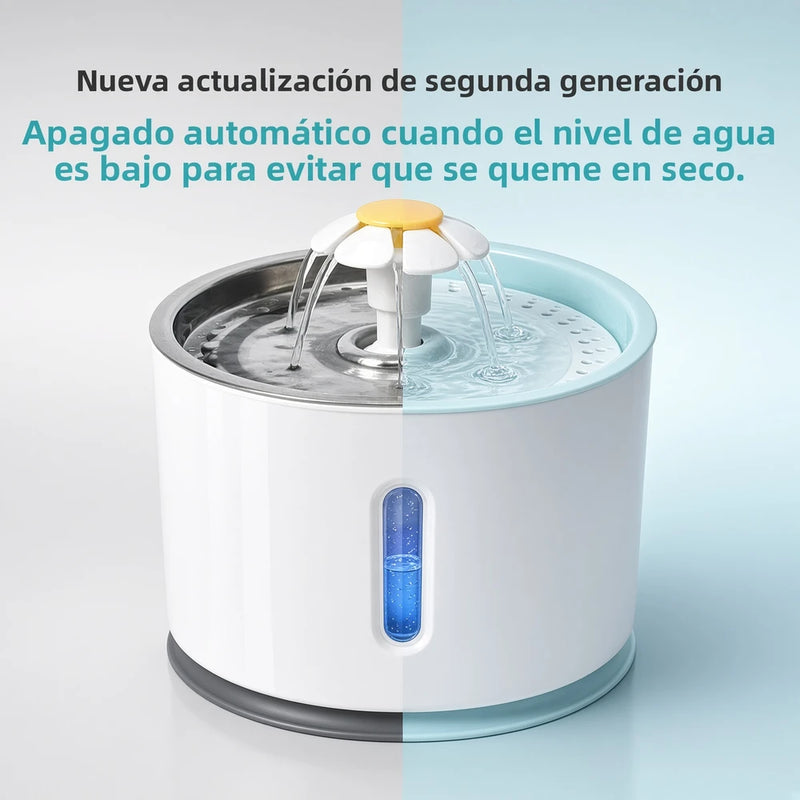 Fuente automática de Agua con luz LED