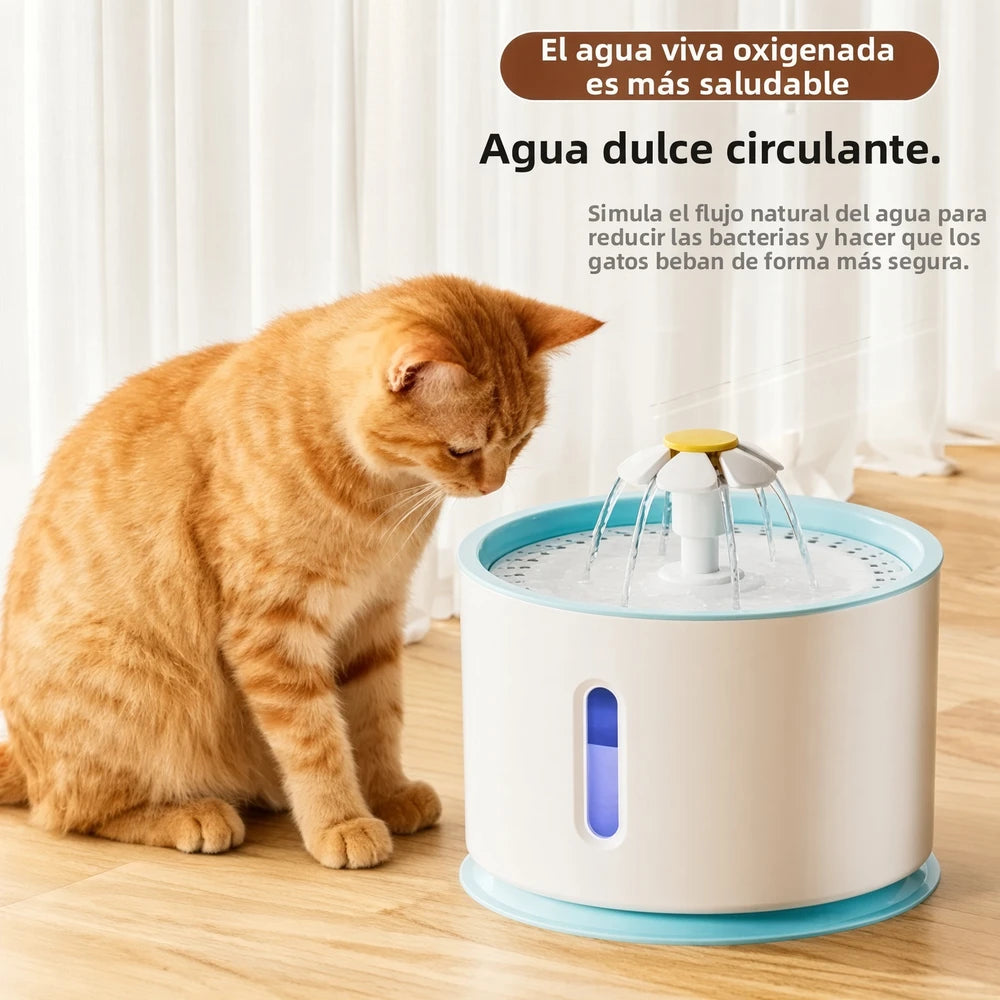 Fuente automática de Agua con luz LED