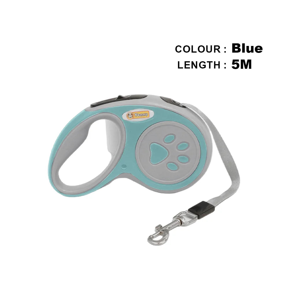 3m 5m Nylon Automatic Dog Leash Retractable Durable Cat Lead Extending Puppy Walking Running Traction Roulette For Small Dogs