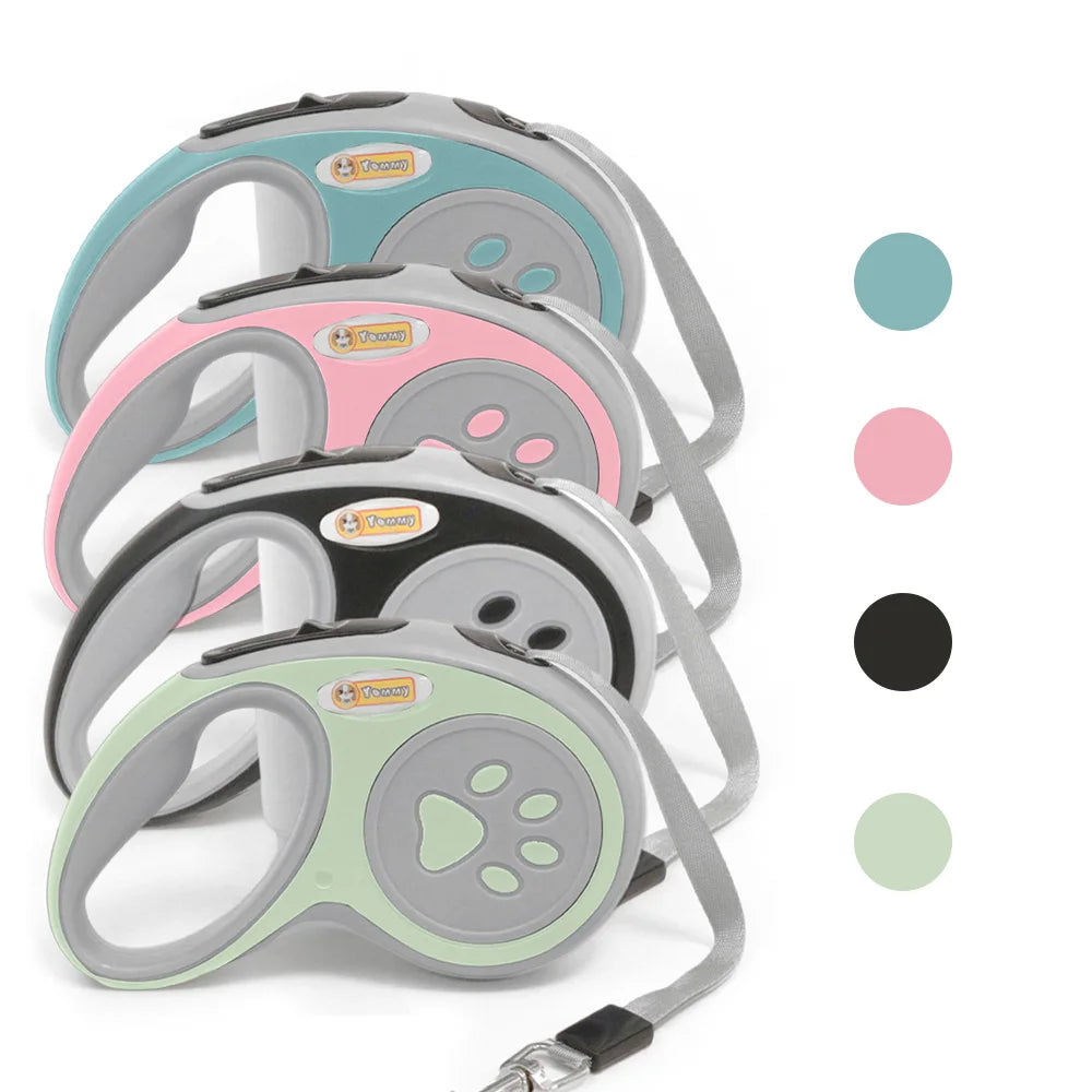 3m 5m Nylon Automatic Dog Leash Retractable Durable Cat Lead Extending Puppy Walking Running Traction Roulette For Small Dogs