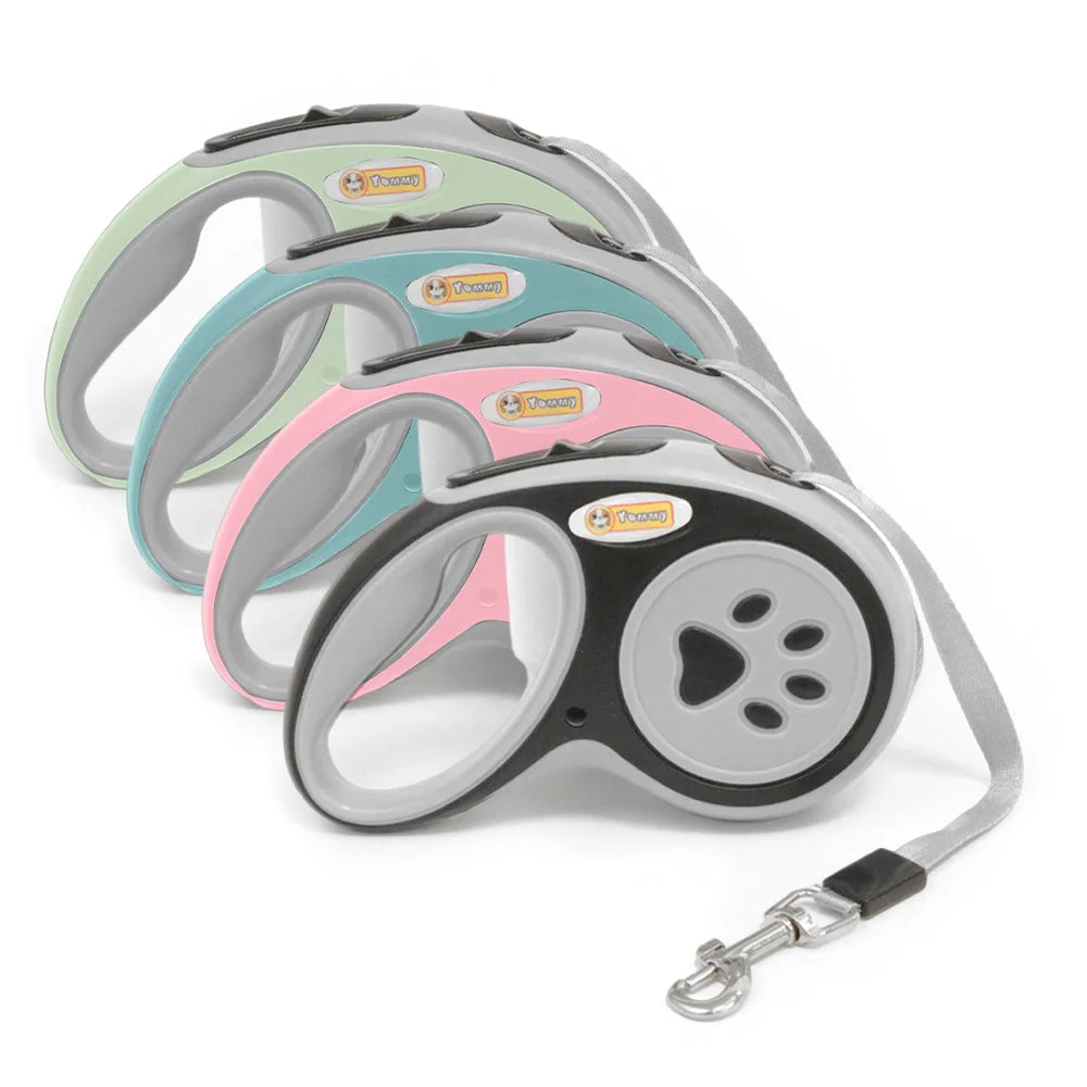 3m 5m Nylon Automatic Dog Leash Retractable Durable Cat Lead Extending Puppy Walking Running Traction Roulette For Small Dogs