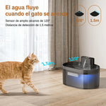 Fuente Inalámbrica con sensor. color negro elegante.