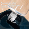 Comedero automático con dispensador de agua. Azul marino.
